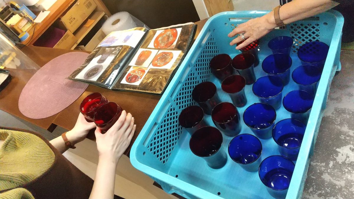 Edokirikokan glass curving lesson 4