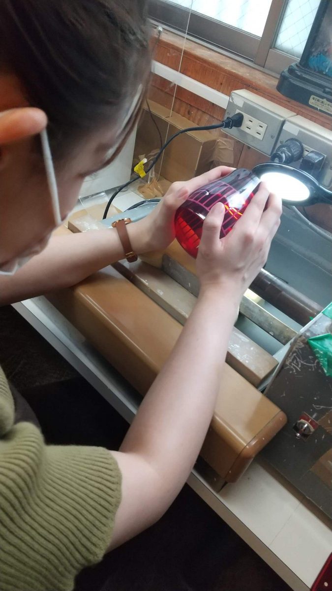 Edokirikokan glass curving lesson 7