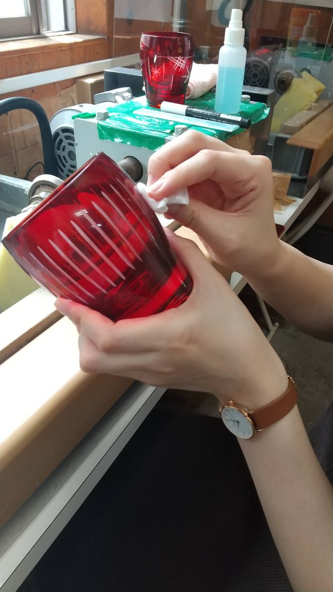 Edokirikokan glass curving lesson 8